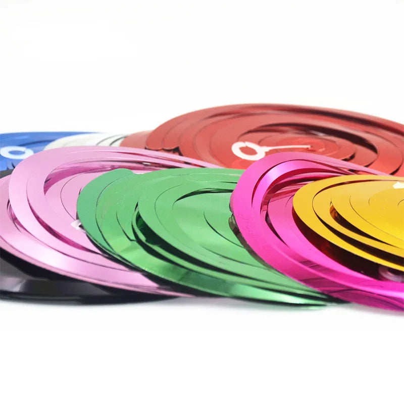 6pcs/pack Party Spiral Decoration Birthday Party Wedding Decorative Ornaments Foil Swirls Banner Tassels Garland
