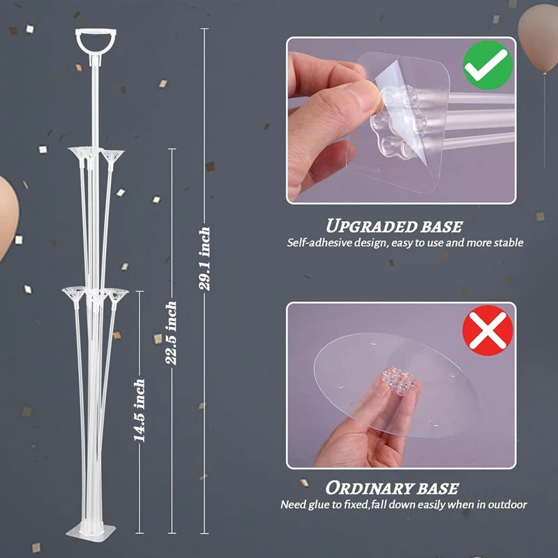 Birthday Wedding Party Decoration Balloon Support Balloon Stand Balloon Holder Balloon Stick Tubes Kids Baby Shower Table Decor