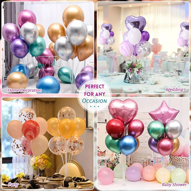 Birthday Wedding Party Decoration Balloon Support Balloon Stand Balloon Holder Balloon Stick Tubes Kids Baby Shower Table Decor